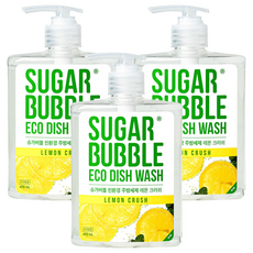 Sugar Bubble 環保洗碗精 檸檬香 470mL, 3瓶
