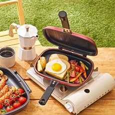 HAPPYCALL Cookmate 雙面平底鍋巨型烤架 沙粉色, 1個, 28cm