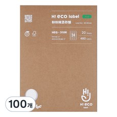 Formtec Hi-Eco 地址標籤紙 HEQ-3106, 24格, 100個
