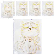 AMOS 阿摩司 壓克力模型版 S81 緞帶貓, 6個