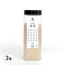 2025년 햅쌀 도정공장 유기농 인증 금쌀, 1kg, 3통, --- 기타 ---
