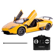 오토모빌리람보르기니 무르시엘라고 도어 오픈형 RC카, 옐로우, 1개