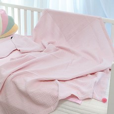 화모 3중직 유아동이불 L, 핑크