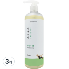 아껴주다 강아지 샴푸, 500ml, 1개입, 3개