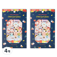Flyingwhales 紅髮安妮口袋封口貼紙, 花園, 4個