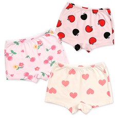 Maykids 女童款印花四角內褲 3件組