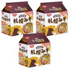 NISSIN 日清 拉麵 札幌味噌風味 5包 Set, 15包