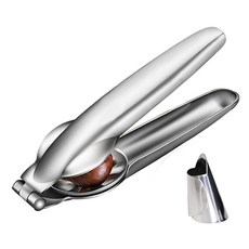 MEO 不銹鋼多用途家用栗子胡桃夾子, 銀, 1個