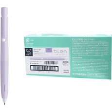 ZEBRA 斑馬牌 bLen Zebra 斑馬牌原子筆 0.7mm 10入, 紫色(筆桿) + 黑色(墨水), 1套