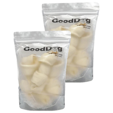 GoodDog 古德狗 磨磨牛系列 牛皮骨 手工製成 高蛋白質 低熱量, 原味, 155g, 2包