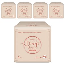 Liberty ORGANATURE Deep Sleep韓國產夜用褲型衛生棉, 5包, 6片, M(85~95cm)