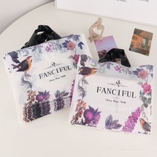 마메 비닐쇼핑백, 꽃새, 200개