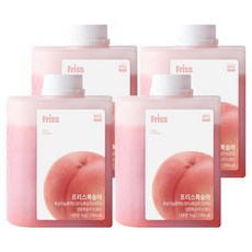 프리스 복숭아 농축액, 4개, 1kg