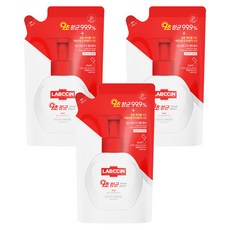 LABCCiN 全效洗手慕斯補充包, 9秒抗菌99.9%, 棉花草本香 200ml, 3包