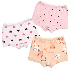 Maykids 女童兔子棉質彈力內褲 3件組