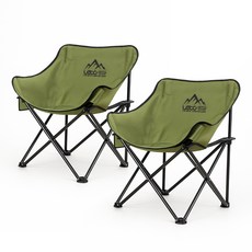Leto 折疊式舒適寬版露營椅, 卡其色, 2個