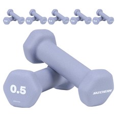 스케쳐스 와이드핏 육각 아령 덤벨, 0.5kg, 12개