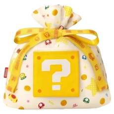 Nintendo 任天堂 瑪利問號禮品袋, 1個, 黃色 + 白色