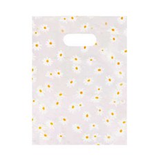 indi.k 手提塑膠袋 中 18 x 25cm, 100個, 雛菊