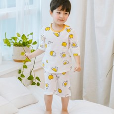 Maykids 孩童7分袖印花家居服套裝