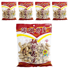 四乘六 鹹酥花生, 澎湖特產, 自然風味, 170g, 5包