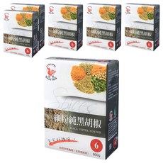 飛馬 細粉純黑胡椒, 600g, 不含人工澱粉, 香氣濃郁, 6盒