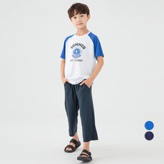 Lolly Tree 童款速乾文字印花運動短袖長褲套裝