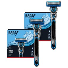 DORCO 多可樂客 Pace7 2 Fresh刮鬍刀組, 刮鬍刀+替換刀片 10入, 2組