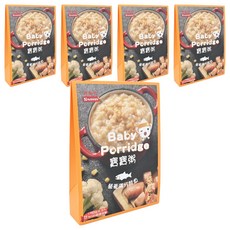 Nnutrinini 脆妮妮 寶寶粥 營養滿分鮭魚, 清爽無負擔 豐富鈣質 Omega-3 多樣蔬菜 均衡營養美味, 300g, 5盒