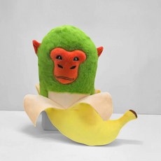 ARTJOY 義大利Brainrot娃娃, 1個, 28.5cm, 黑猩猩尼 香蕉尼尼 紅色