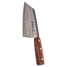 謙信 中華菜刀 尖, 不鏽鋼木材質, 台灣產, S-1006, 1支, 28cm