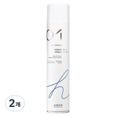 아모스프로페셔널 디자인 헤어 스프레이, 450ml, 2개