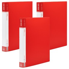 Lan CHYn 連勤牌文具 pp四孔1/d型夾 lc-9004d r, 紅色, 3入