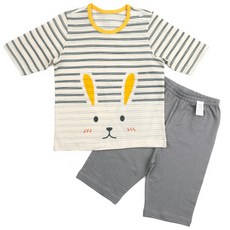 Maykids 孩童可愛兔兔印花7分褲套裝