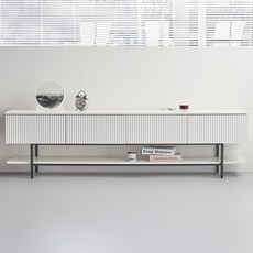 도모 벨모르 템바보드 거실장 2000 방문설치, 화이트