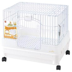 minimal LAND 透明系抽屜式精緻兔籠, 白色 + 透明色, 1個