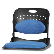 Folding Plus Back 大腰靠折疊和室椅, 藍色