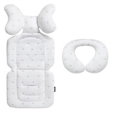 Manito DURALON 冰感涼感涼墊 + 頸枕套組, 1套, 交叉