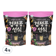 태광선식 일일곡식 아침이 든든한 검정콩선식, 1.2kg, 4개