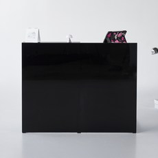 도모 클레아 카운터 안내데스크 확장형 1200 방문설치, 블랙