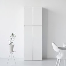 도모 오르딘 주방 키큰 멀티수납장 600 방문설치, 화이트