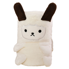 타이탄 캠핑용 무릎 담요 모직담요 100 x 80 cm, 베이지작은양, 1개