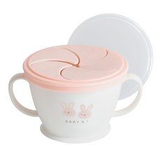 BABY&I 嬰兒奶油零食杯, 珊瑚粉紅兔, 1個