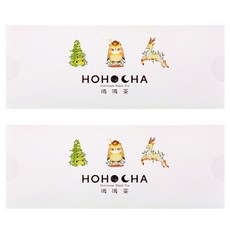 HOHOCHA 喝喝茶 動物三角立體茶包禮盒, 紅玉 3包 + 阿薩姆 2包 + 紅韻 2包 + 山茶紫芽 2包, 27g, 2盒