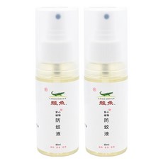 鱷魚 安心植物防蚊液, 80ml, 2瓶