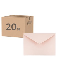 Bear Play 粉彩明信片信封 4 x 6(164 x 115mm),20個,淺粉色