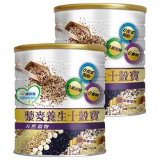 易而善 德森蜜 藜麥養生十穀寶, 無反式脂肪、無添加糖、無香料，天然穀物，全素食可用, 500g, 2罐, 25份