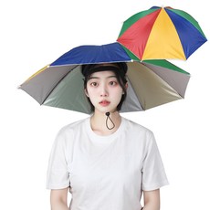 Mergeshop 雨傘帽 釣魚 農事 雨傘 陽傘 帽子 2入