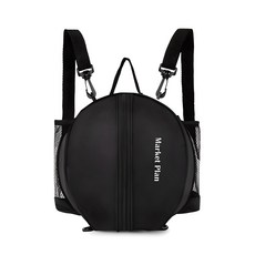 圓形籃球包, 黑色, 1個