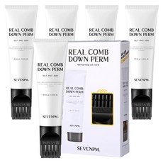 SEVENPM Real Comb 男性專用服貼燙 所有髮質適用, 100ml, 5個